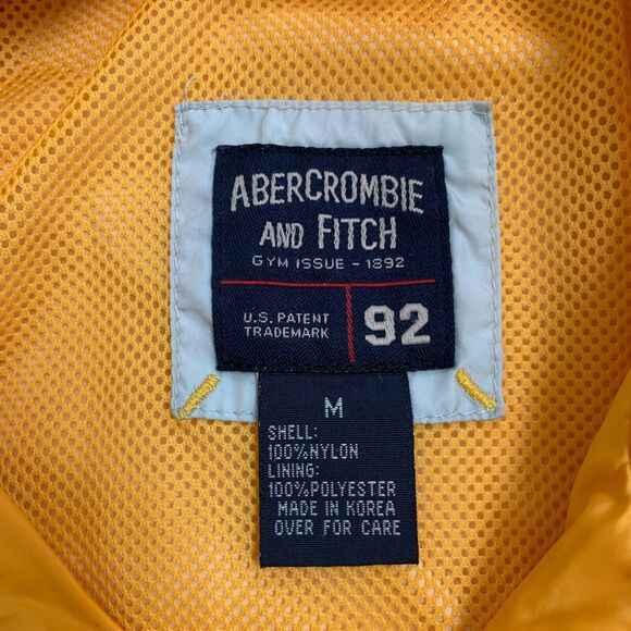 Vintage Abercrombie & Fitch Rain Jacket Womens M Medium Full Zip Hidden Hoodie - Picture 8 of 12